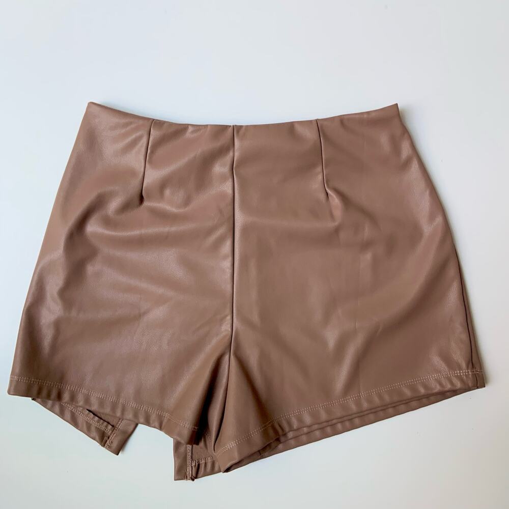 Haute Monde Nude Pink High Waisted Mini Skirt / Skort Women's sz Medium - Picture 7 of 9